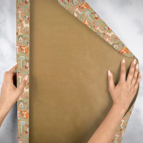 Jillson Roberts 1/4 Ream Gift Wrap, Krafty Fox, 208 Feet X 30 Inches (B385.25) #TOP2