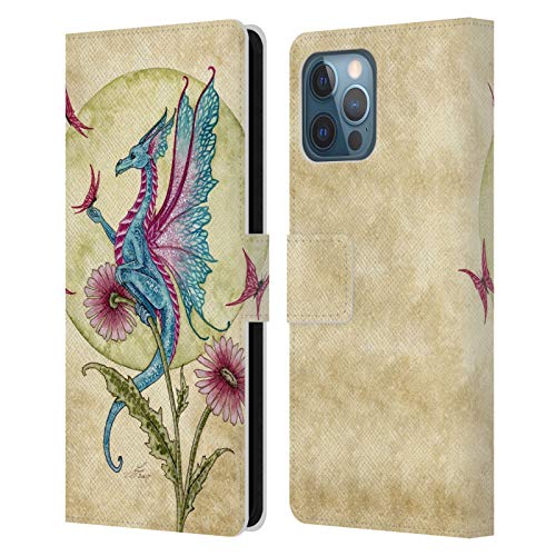 Carcasa de Cuero Tipo Libro iPhone 12 Pro Max Funda Protectora Tarjetero Amy Brown