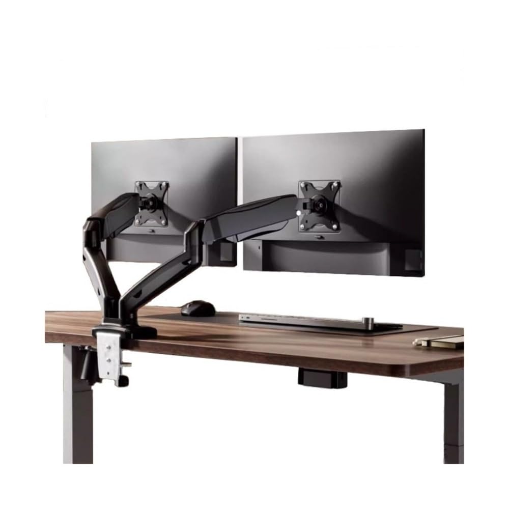 SaryEdge Height - Adjustable Monitor Stand Arm 17"-32" Dual Monitor Stand for Desk, Adjustable Gas Spring Double Monitor Mount Holds up to 19.8 lbs, With VESA,