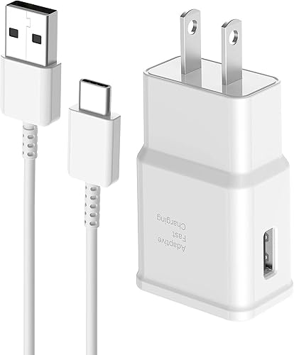 Cargador rápido para Samsung 6 pies tipo C cable de carga rápida con teléfono Android USB bloque de cargador de pared para Samsung Galaxy S10 9 8
