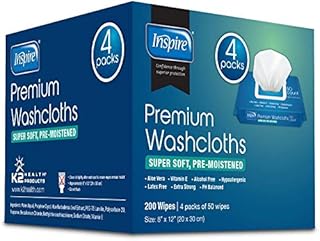 Inspire Adult Wet Wipes, Adult Wash Cloths, Adult Wipes for Incontinence & Cleansing for Elderly, 8