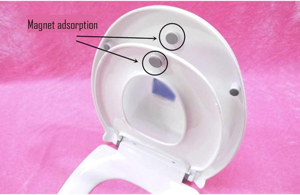 Space Saving Solution For Kids Potty Training– Easy To Install Convertible Toilet Seat Elongated, White