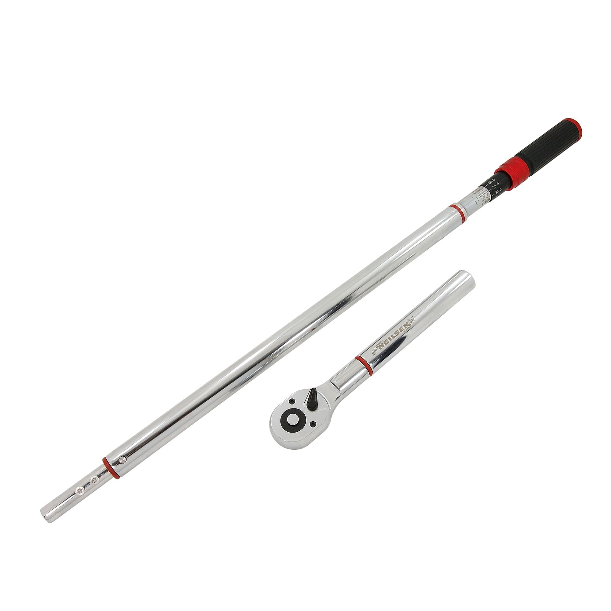 Neilsen Ct6075-3/4 Inch Torque Wrench 200-800Nm ±3% Accuracy Reversible Ratchet 48 Teeth