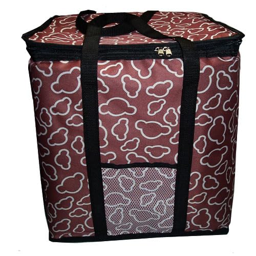Bolsa de entrega de alimentos Bolsa térmica grande for pizza de 14 pulgadas Bolsa térmica gruesa Bolsa de almacenamiento de pizza aislada Contenedor de entrega de alimentos frescos 45x45x40 cm ( Color