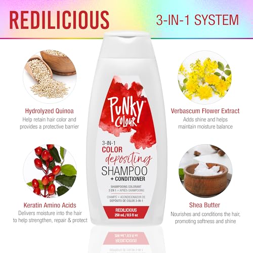 Punky 67621 Colour 3-In-1 Color Depositing Hair Cleanser & Conditioner, 8.5 Fl Oz. thumb #2
