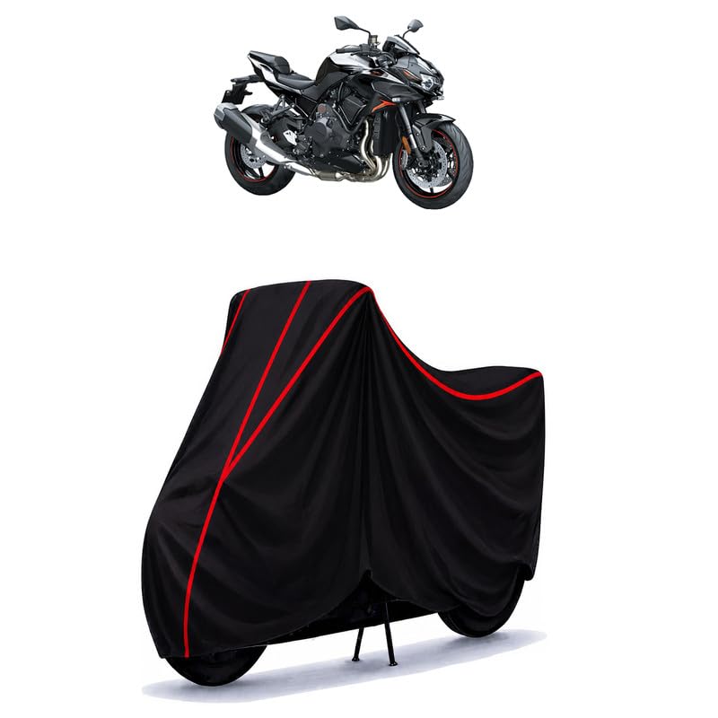 Image of Z H2 Water Resistant Bike Cover for All Motorcycles & Rain | Heavy Duty Taffeta Fabric | UV Protection, Dustproof, Scratchproof | All Weather Two Wheeler Body Cover with Elastic Bottom