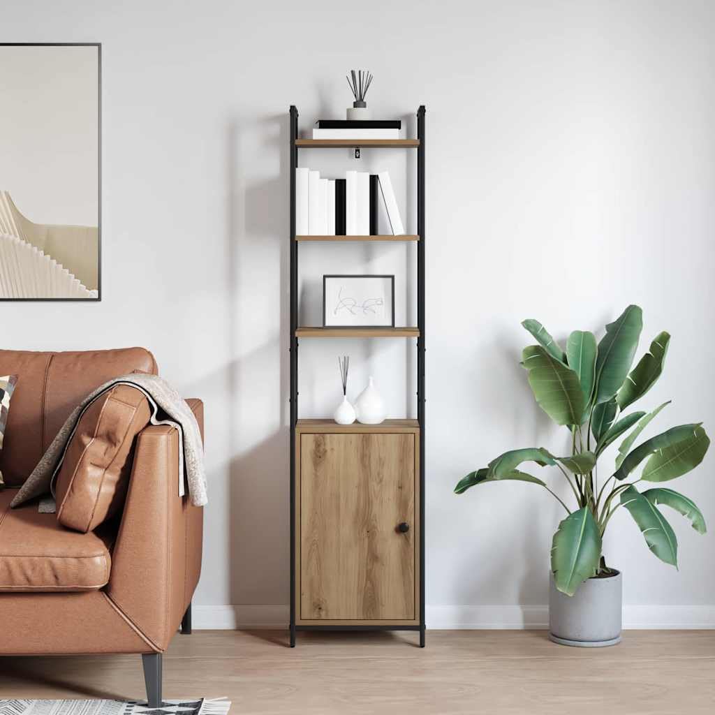 Generisch Bücherregal Artisan-Eiche 40 x 24 x 161 cm Holzwerkstoff,Möbel,Regalsysteme,Bücherregale Bücherschränke-883855