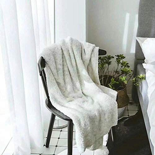 huashangbaihuodian 130 x 160 cm hemtextil viktad filt tjock mjuk filt på bäddsoffa flygplan reseplädar vuxna, se tabell, 130 x 160 cm