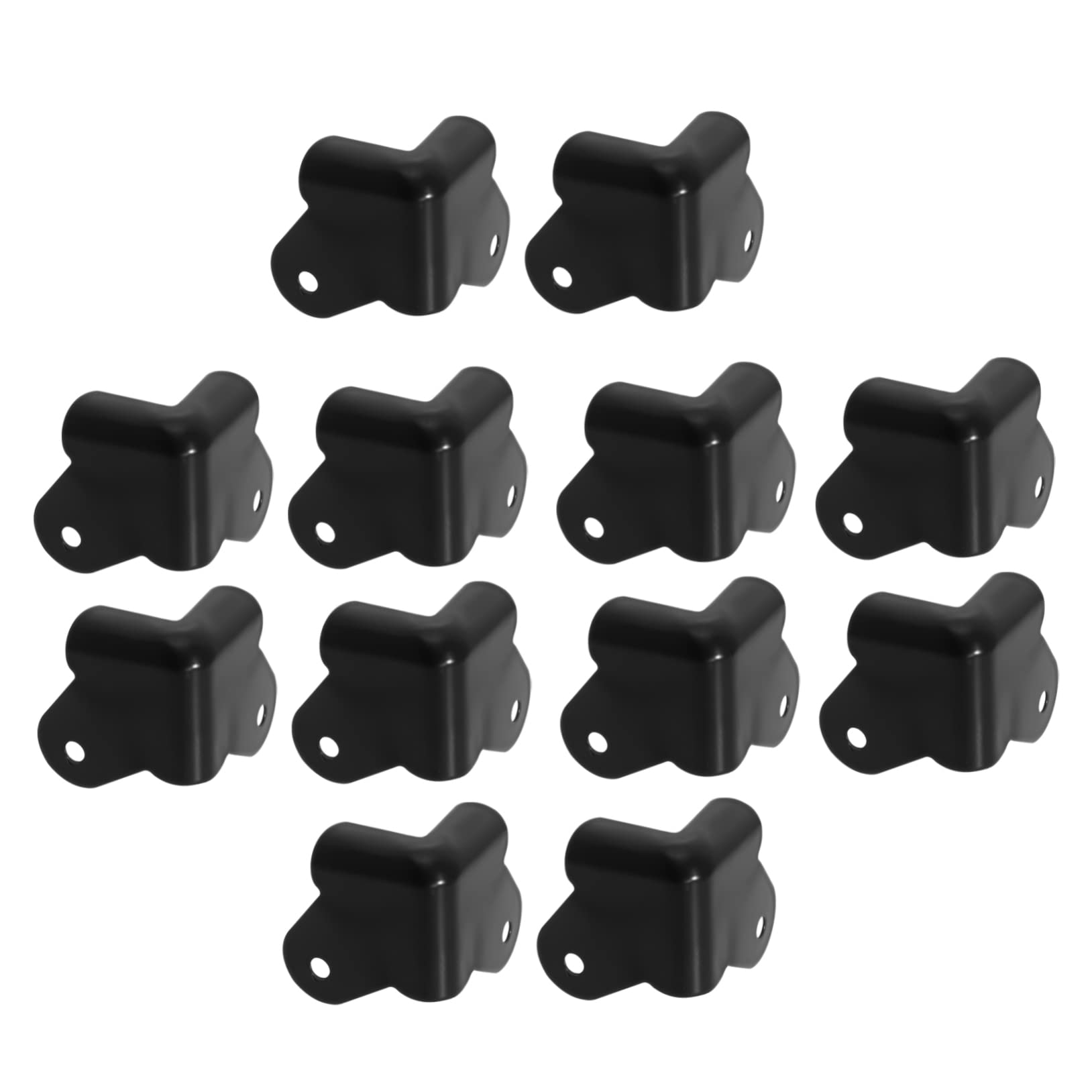 RORPOIR 24Pcs Speaker Iron Corner Protectors Black Iron Speaker Corner Protective Covers Practical Edge Guard