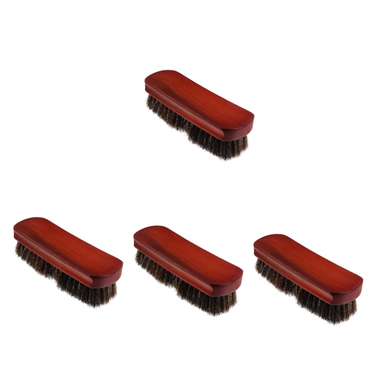 PACKOVE 4piezas Cepillo De Cerdas De Caballo para Zapatos Cepillo De Madera para Limpieza De Botas Herramienta Práctica para Pulir y Mantener Calzado De Diseño Ergonómico y Resistente