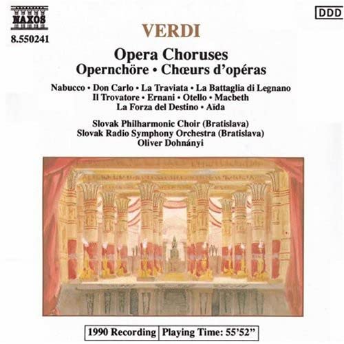 Opera Choruses [Audio CD] VERDI,GIUSEPPE and Verdi