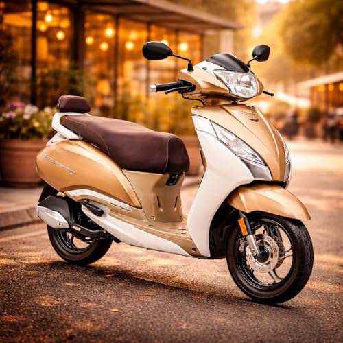 Image of TVS Jupiter 125 Disc DT Scooter | 124.8cc Dual Tone Premium Scooter with Front Disc Brake, Alloy Wheels, External Fuel Fill & Underseat Storage | High Mileage Comfort Ride