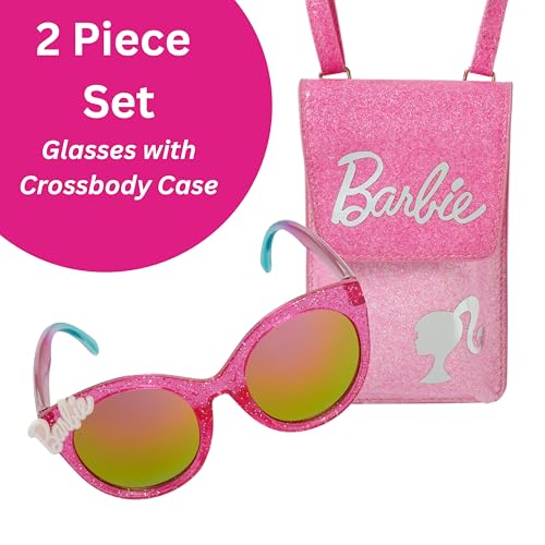 ARKAID Barbie Girls Sunglasses 2 Piece Set | Includes Crossbody Glasses Case | UV 400 | One Size Fits Most Kids2