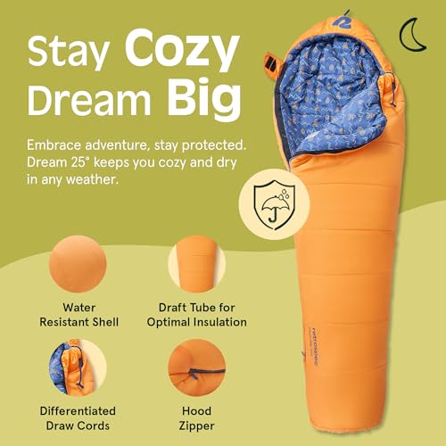 Retrospec 5918 Kids Dream 25° Kids Mummy Sleeping Bag thumb #6