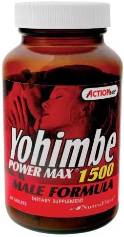 Yohimbe Power Max 1500, 1500 mg, 60 tablets