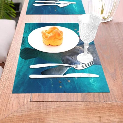 Set de table loutre de mer lavable PVC thermorésistant 30x45 - 6