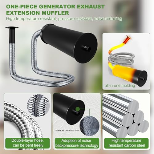 Generator Exhaust Silencer Kit for Noise Reduction