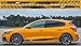 Kit d'autocollants graphiques pour porte de voiture compatible avec Ford Focus ST 2020