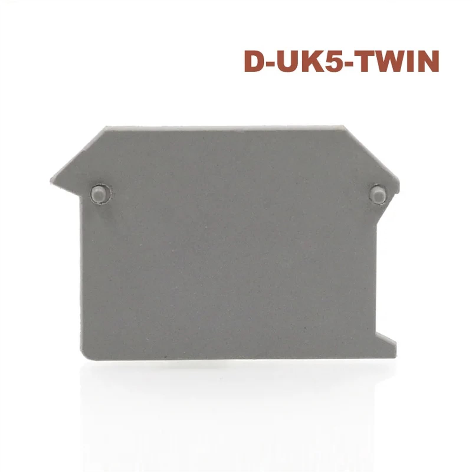 D-UK5-TWIN Terminals End Plate Inlet Double Din Rail Screw Terminal Block Bornier UK5-TWIN Sealing Baffle Separator(20pcs)