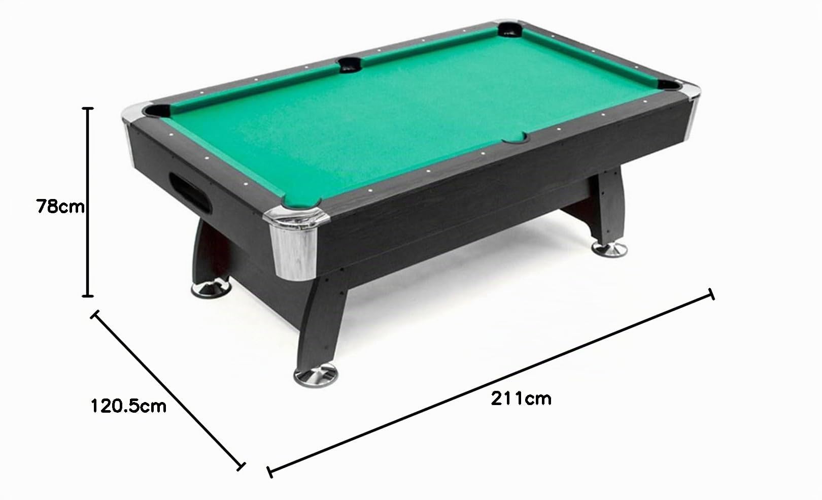 Mesa de Billar Semi Profesional New Lucentum 7 Pies(212 x 121 x 78 cm) | Estilo Americano, Diseño Moderno y Robusto – Ideal para Adultos y Espacios de Ocio