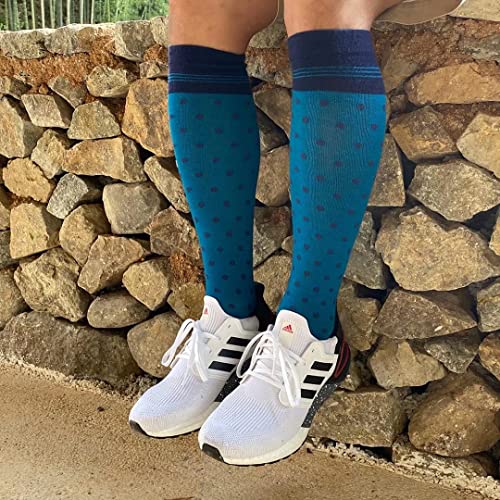 Image of ja vie Comfy Merino Wool Socks for Women & Men Graduated Compression Socks (15-20mmHg) Knee High Compression Stockings
