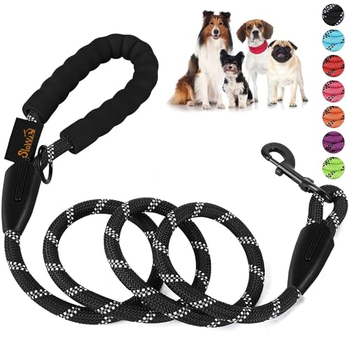 Mascotas, Pet Products SlowTon Correa para Perro, 1.5m Grande Mediano Pequeño Correas de Entrenamiento Resistente Reflectante para Perros con Mango de Control Seguridad Acolchada...