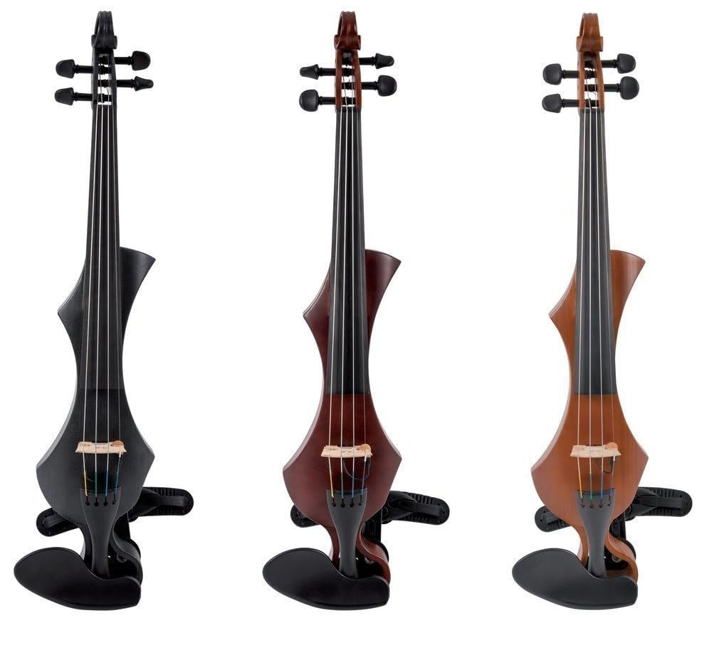 Violino elettrico GEWA, violino elettronico, Novita 3.0 nero con poggia spalla Wittner, 4 corde