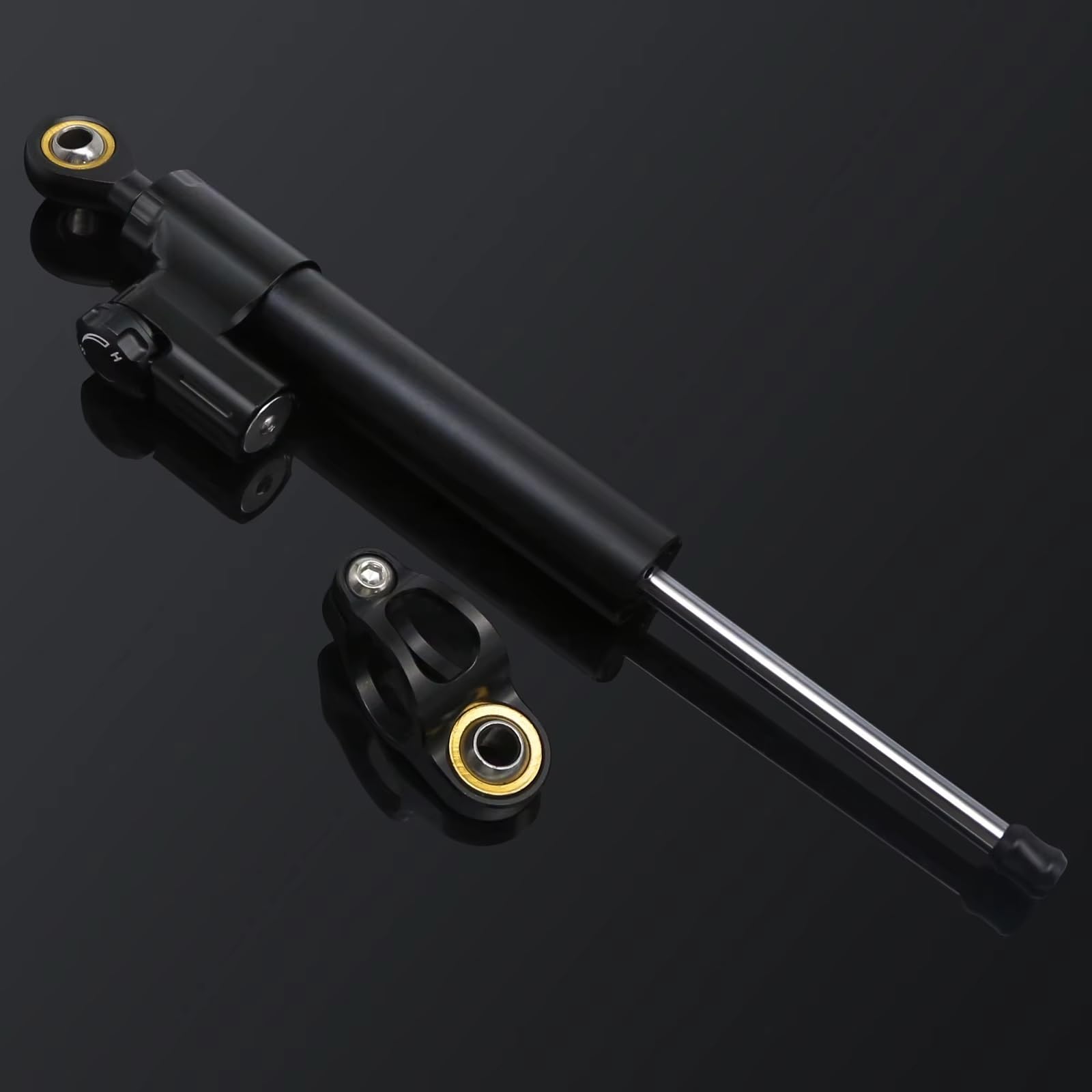 Amortiguador de Dirección Amortiguador De Dirección De Motocicleta, Amortiguador De 365MM, Dirección De Aleación De Aluminio Resistente A La Amortiguación Accesorios Universales Motocicleta