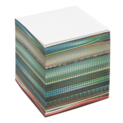 EARTHCUBE (design fora da grade) Cubo de papel gráfico (não adesivo) 3,5 polegadas feito nos EUA (EU