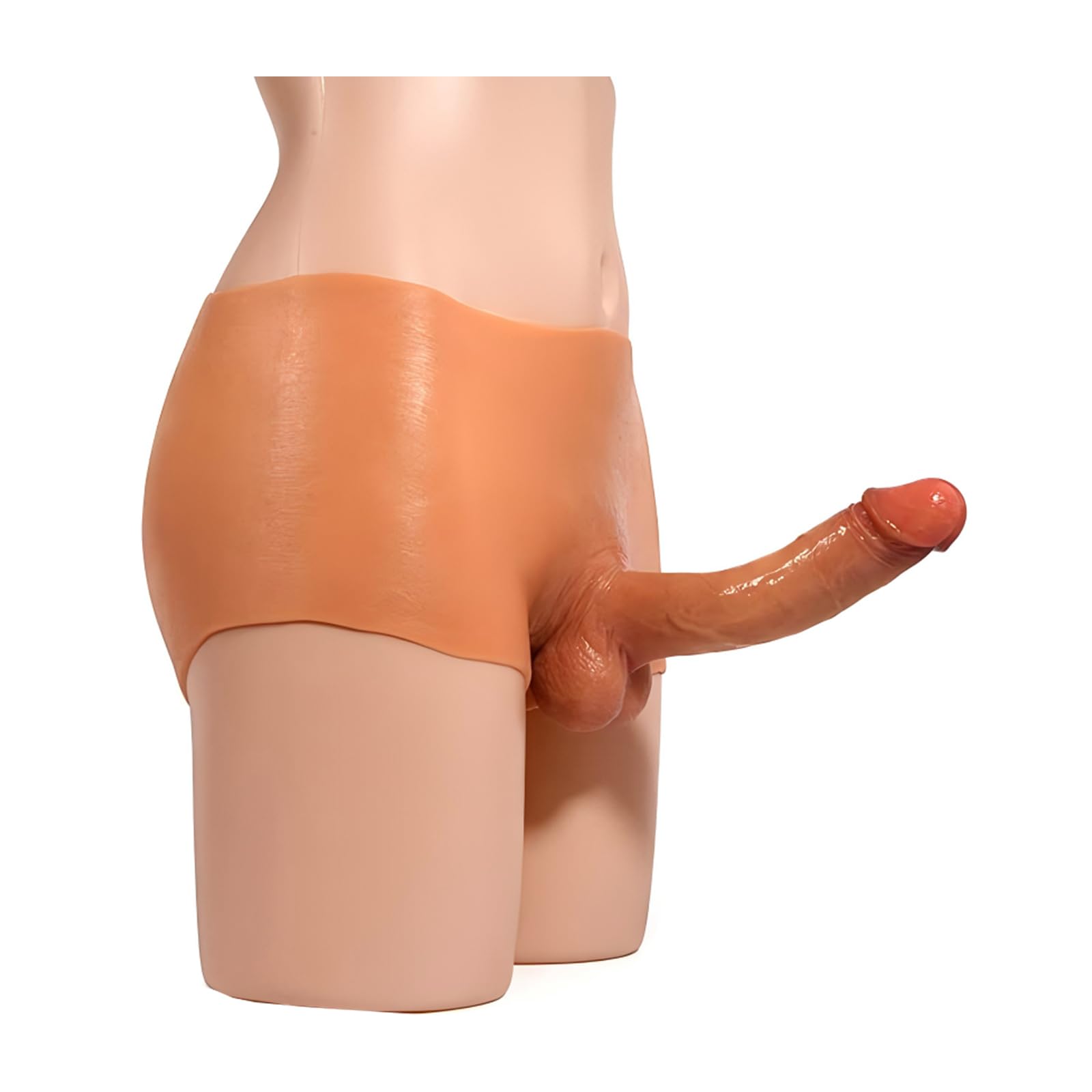SeLgurFos Consoladores con correa de silicona Consolador realista Consolador con correa Usable Adultos Juguetes sexuales Correa Pene realista SM Juguete sexual para mujeres Hombres Parejas (L,B)