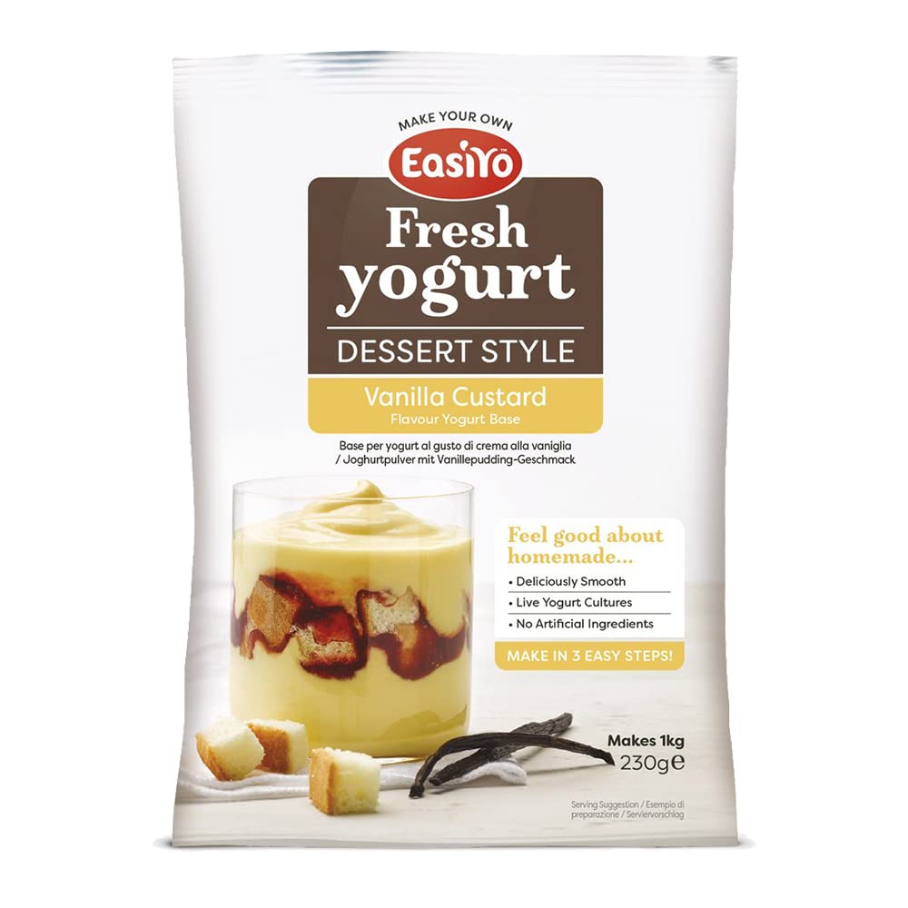 Buy EasiYo Vanilla Custard Flavoured Dessert Style Yogurt Sachet 230g