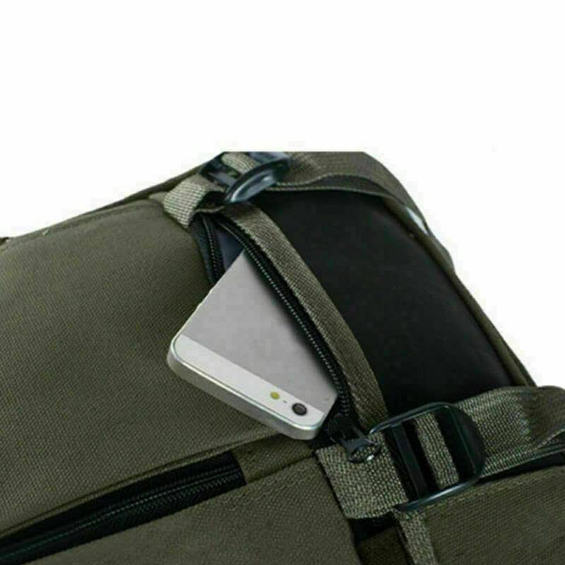 Mochila 35L Hombres Lona Mochila Ligero Gran Capacidad Bolsa Ocio Viaje Al Aire Libre Camping Multi-Bolsillo Mochila Trekking