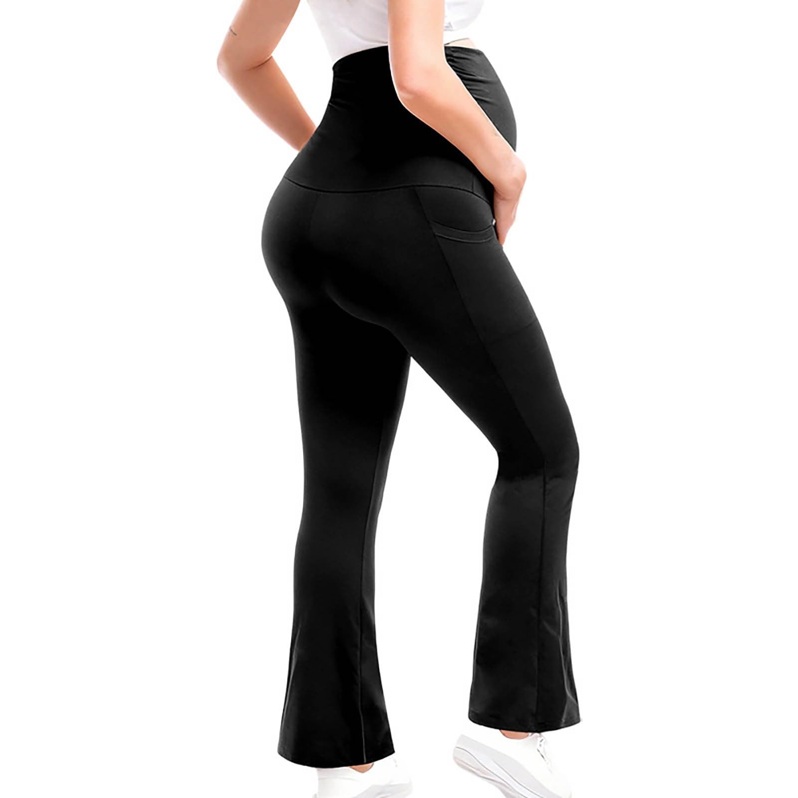 Schwangerschaftshose Umstandshose Sportleggings Für Yoga Yogahose Elastisch Jogging Umstandsleggings Freizeithose Stretchgummi Schwangerschaftsleggings Bootcut