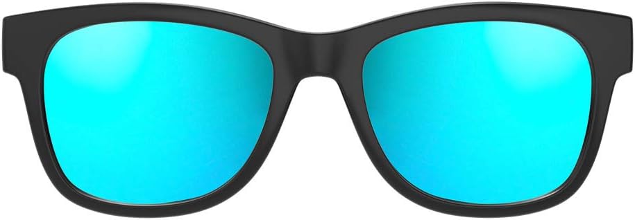 [Upgraded Version] Alien 5 Bone Conduction Glasses Wireless Bluetooth 4.2 Headphones Polarized Sunglasses Stereo Music Waterproof Headset with Mic for iOS Android Matted Black Frame