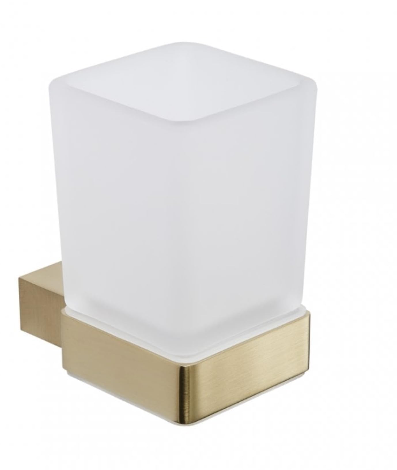 Housler® Brushed Brass (Gold) Square Bathroom accessories (Sq.BB.Tumbler)