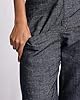 EELOTILE Women's Linen Blend Jeans Low Rise Wide L... #3