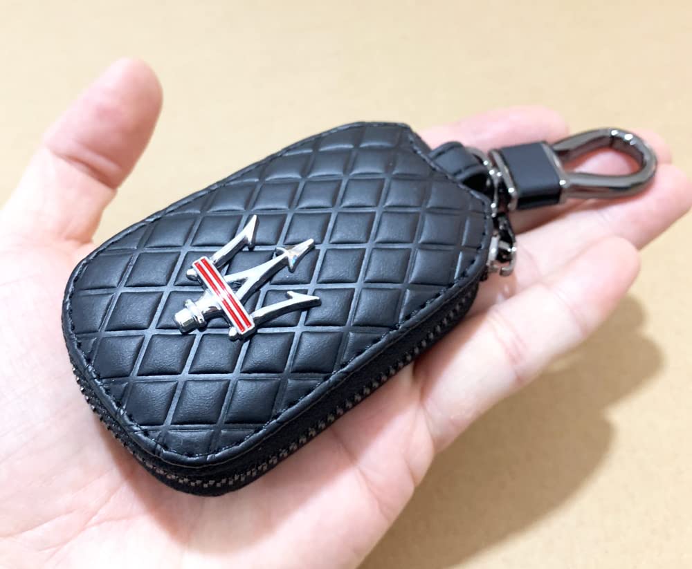 fit Maserati Key Case,Car Tag Black Leather Material Remote