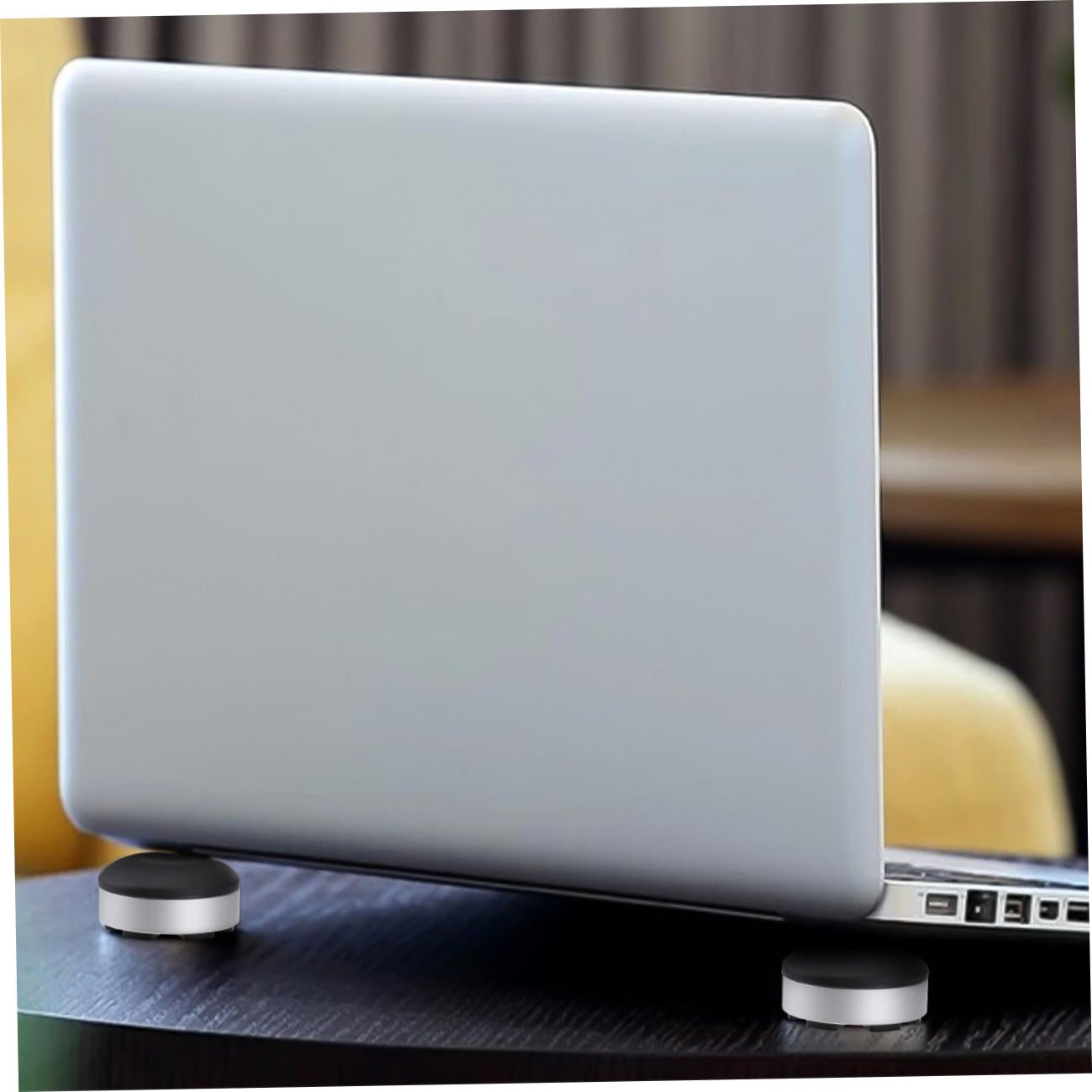 2 Juegos De Soportes Ajustables para Portátil Base De Disipación De Calor Almohadilla Elevadora Ergonómica para Escritorio.
