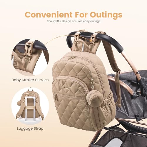 Sac à dos à langer LOVEVOOK grand format pour voyage et bébé - 7