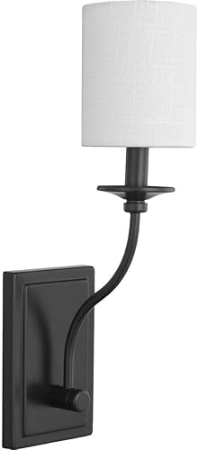 Miniatura 1 de Progress Lighting Bonita Collection - Aplique de pared negro de una sola luz