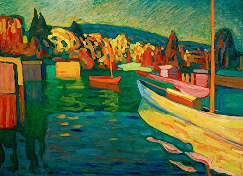 Affiche Toile Kandinsky Paysage d'automne décoration murale salon