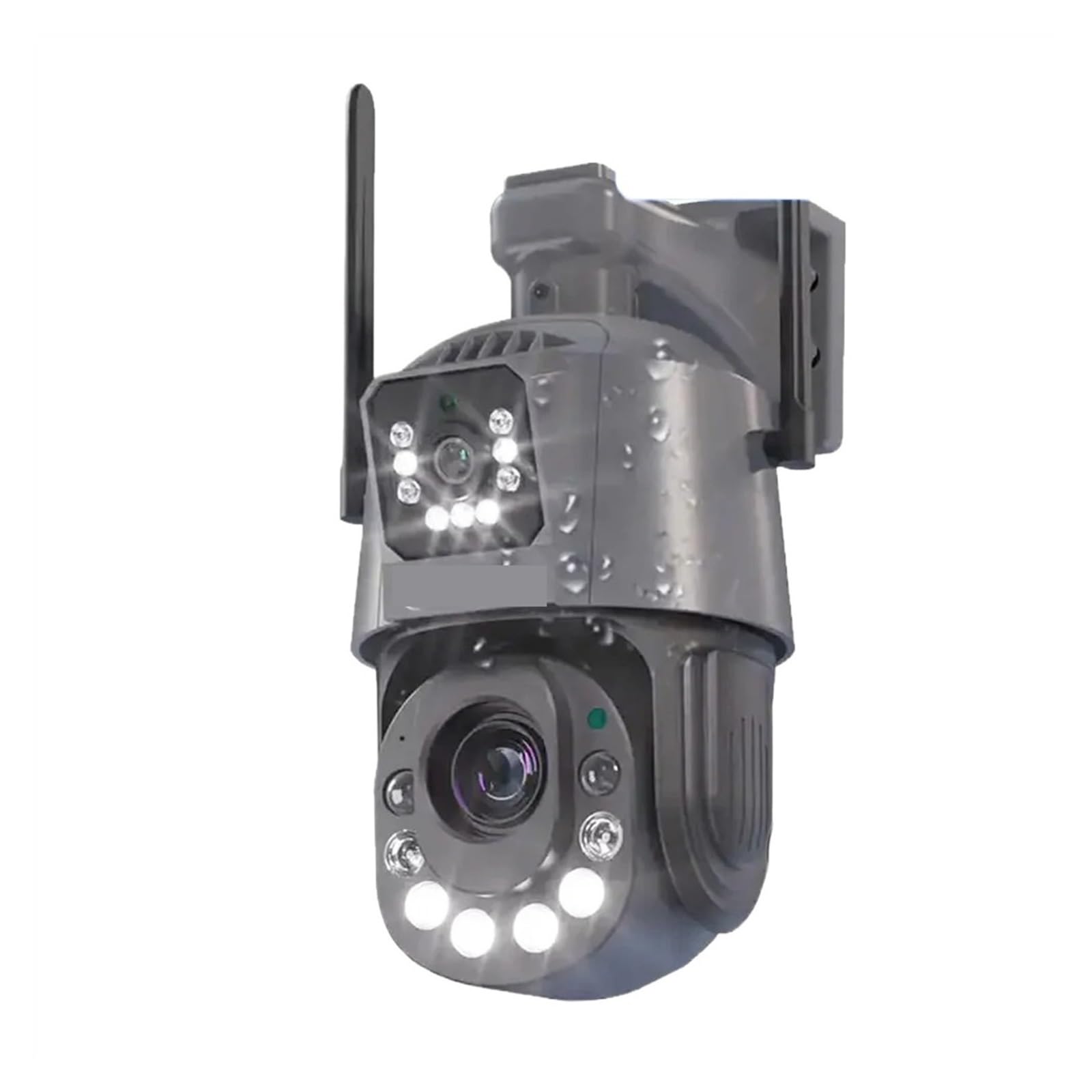 Caméra de sécurité, Caméra de surveillance sécurité à zoom optique 50x extérieure 6MP CCTV sans fil Détection humaine dôme IP PTZ Audio bidirectionnel pour la sécurité de la maison(6MP NO SD Card)