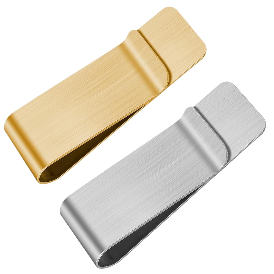 Fermasoldi In Acciaio Inox - Confezione Da 2, Portafoglio Minimalista Per Carte E Banconote - Foto 3