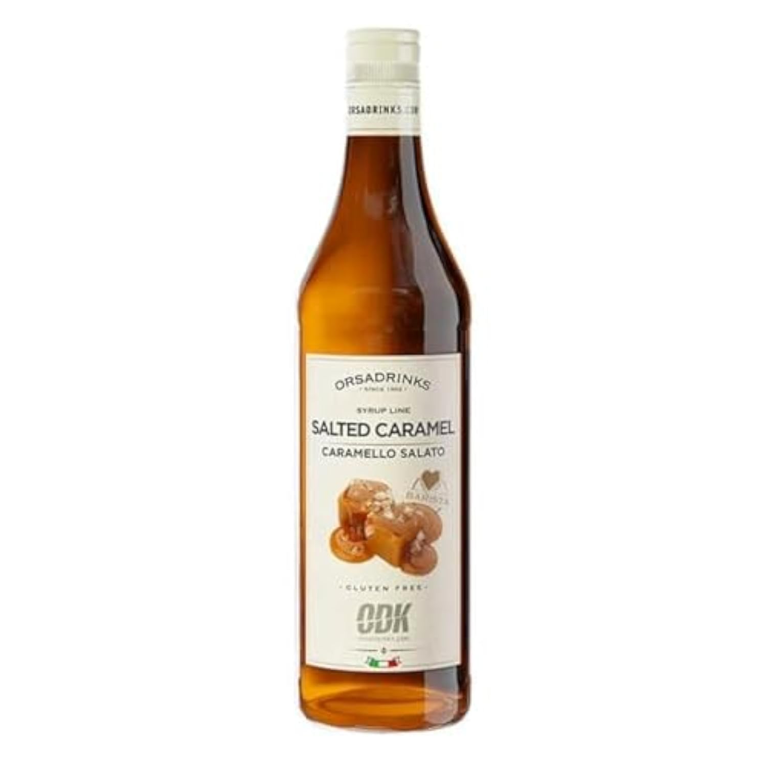 ODK Salted Caramel Syrup | Cocktails, Coffee, Iced Tea, Cooking, Baking and Desserts, 75cl