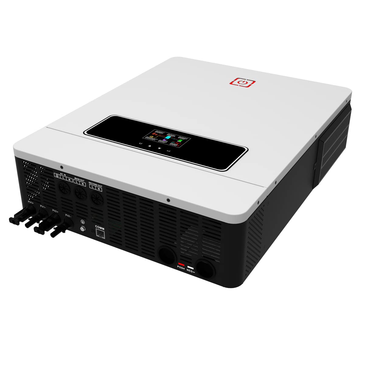 10,2KW Inverter solare ibrido On/Off Grid Inverter integrato da 160A PV Max 500V ingresso DC48 V a AC230V onda sinusoidale pura per Home Energy Storage RV Capannoni Off-Grid System