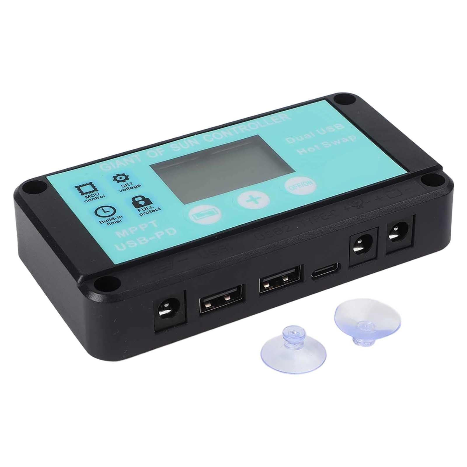 Kit pannello solare da 600 W con regolatore di carica da 100 A, monocristallino, portatile, per camper, campeggio, alimentazione fuori rete, include cavo e ventose