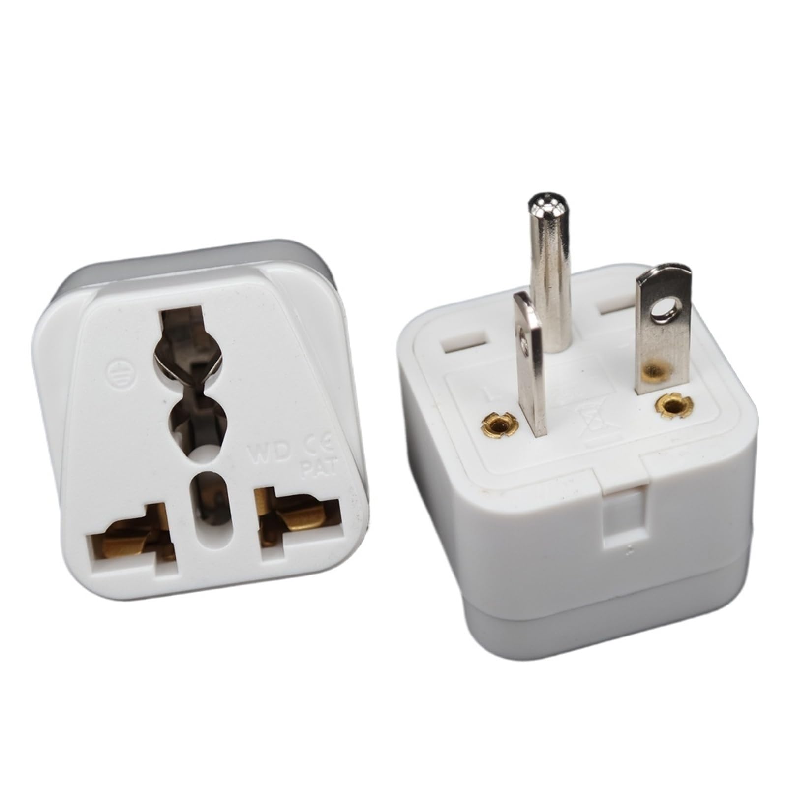 Adaptador enchufe tipo T NEMA 6-15P clavija 250V 15A de 3 pines WD-21 White