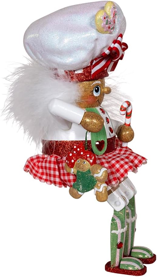 Kurt Adler 11-inch Hollywood Nutcracker™ Gingerbread Baker Girl Shelf Sitter Nutcracker