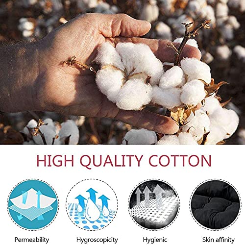 Rocking Chair Cushion Set Of 2, Rocking Chair Pads Non Slip Back Patio Rocking Chair Cushions Sets Of Upper And Lower With Ties Garden Chaise Lounger Swing Bench Cushion Recliner Mat (A3) #TOP3