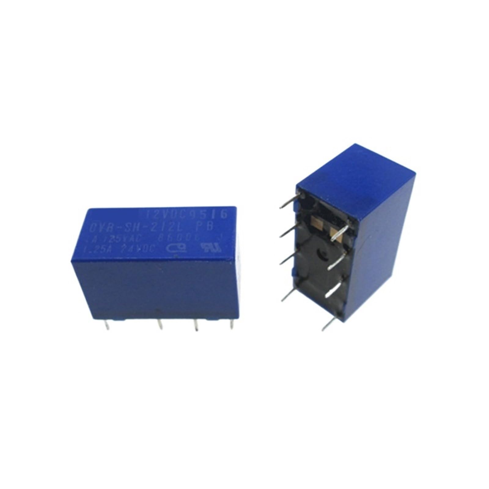 Relais 12V OVR-SH-212L d'origine pour circuit électronique avec 8 broches traversantes